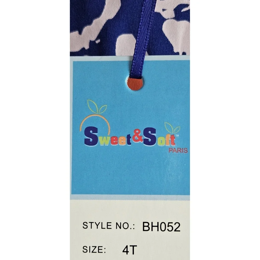 NWT sweet & soft Paris boy swim top‎ Sz 4T